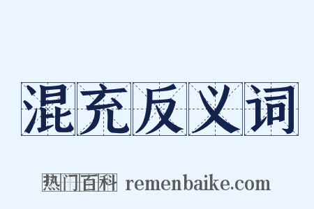 混充反义词是什么意思的图片